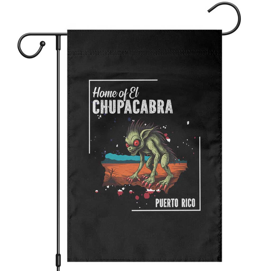 Chupacabra Garden Flag Home Of Puerto Rico Mystery Urban Legend Gift - Wonder Print Shop