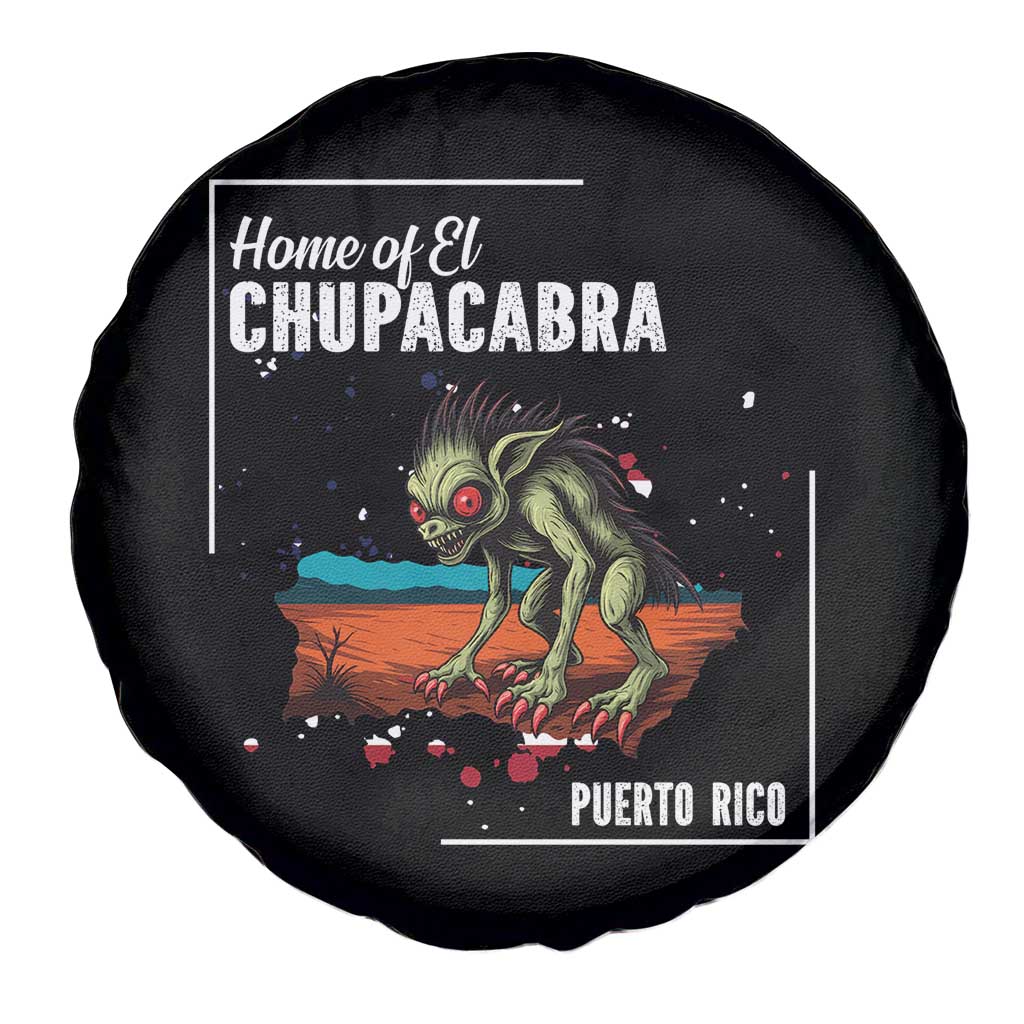 Chupacabra Spare Tire Cover Home Of Puerto Rico Mystery Urban Legend Gift - Wonder Print Shop