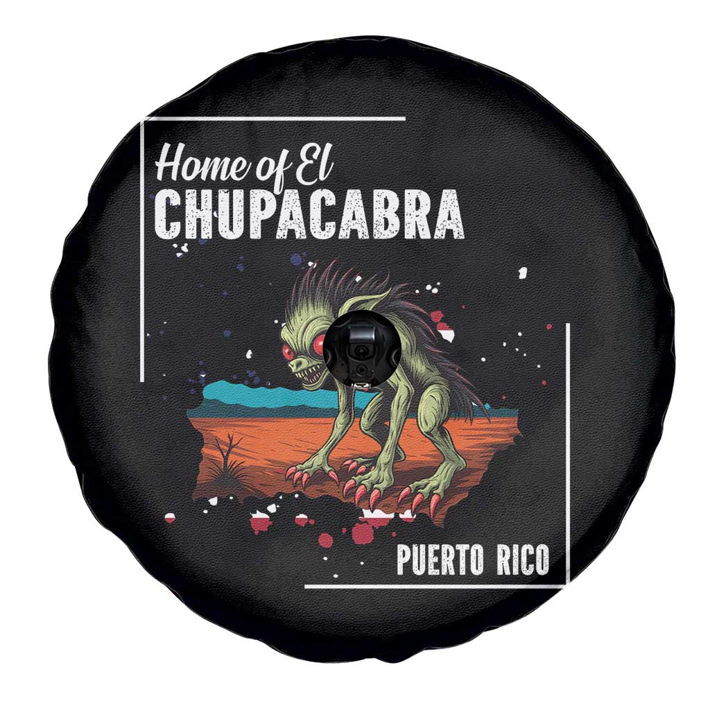 Chupacabra Spare Tire Cover Home Of Puerto Rico Mystery Urban Legend Gift - Wonder Print Shop