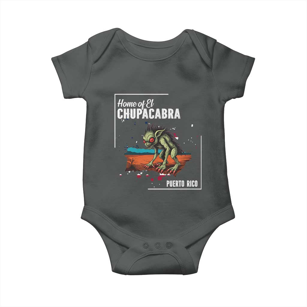 Chupacabra Baby Onesie Home Of Puerto Rico Mystery Urban Legend Gift - Wonder Print Shop