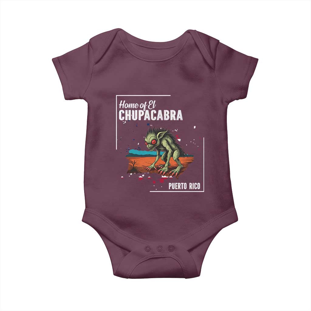 Chupacabra Baby Onesie Home Of Puerto Rico Mystery Urban Legend Gift - Wonder Print Shop