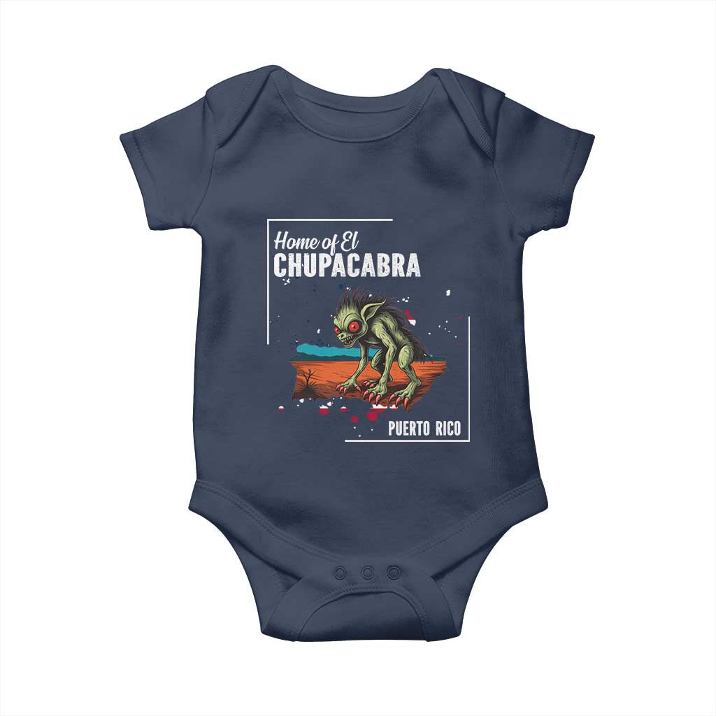 Chupacabra Baby Onesie Home Of Puerto Rico Mystery Urban Legend Gift - Wonder Print Shop