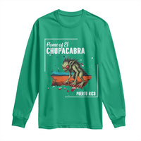 Chupacabra Long Sleeve Shirt Home Of Puerto Rico Mystery Urban Legend Gift - Wonder Print Shop