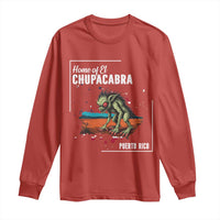 Chupacabra Long Sleeve Shirt Home Of Puerto Rico Mystery Urban Legend Gift - Wonder Print Shop