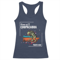 Chupacabra Racerback Tank Top Home Of Puerto Rico Mystery Urban Legend Gift - Wonder Print Shop