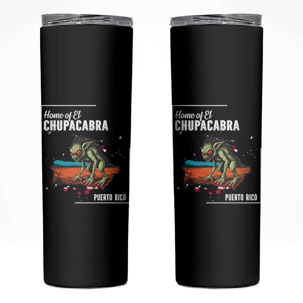 Chupacabra Skinny Tumbler Home Of Puerto Rico Mystery Urban Legend Gift