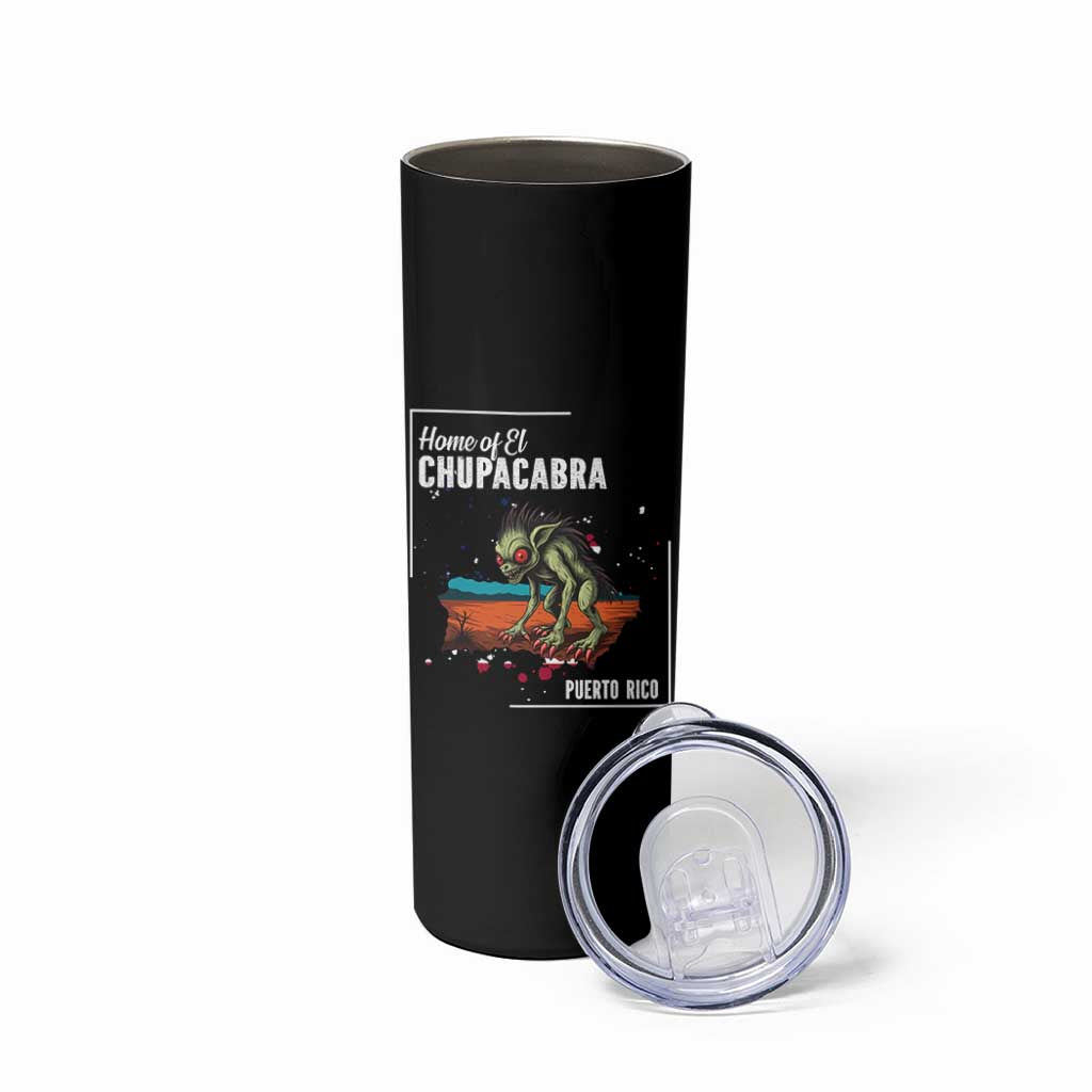 Chupacabra Skinny Tumbler Home Of Puerto Rico Mystery Urban Legend Gift