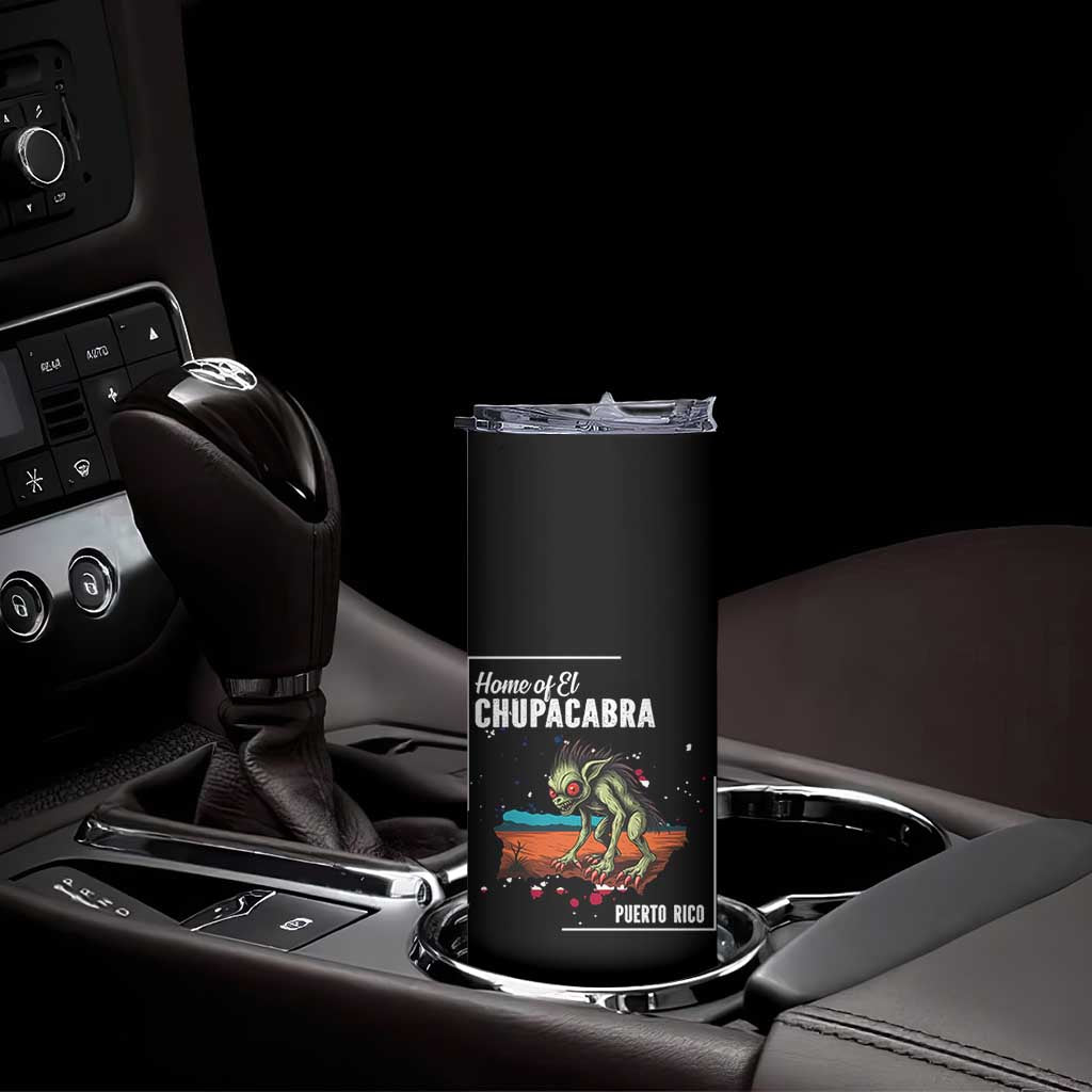Chupacabra Skinny Tumbler Home Of Puerto Rico Mystery Urban Legend Gift