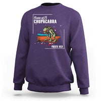 Chupacabra Sweatshirt Home Of Puerto Rico Mystery Urban Legend Gift - Wonder Print Shop