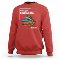 Chupacabra Sweatshirt Home Of Puerto Rico Mystery Urban Legend Gift - Wonder Print Shop