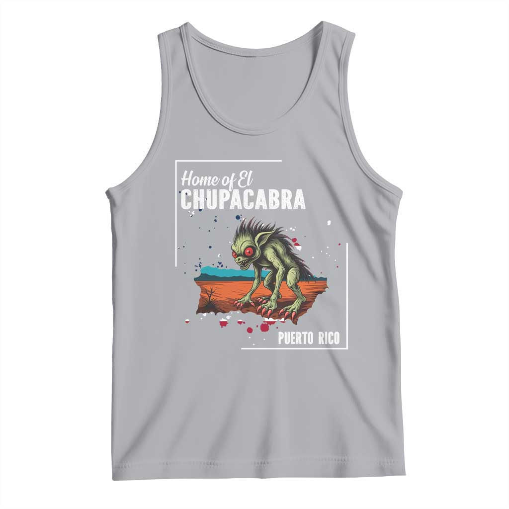 Chupacabra Tank Top Home Of Puerto Rico Mystery Urban Legend Gift - Wonder Print Shop