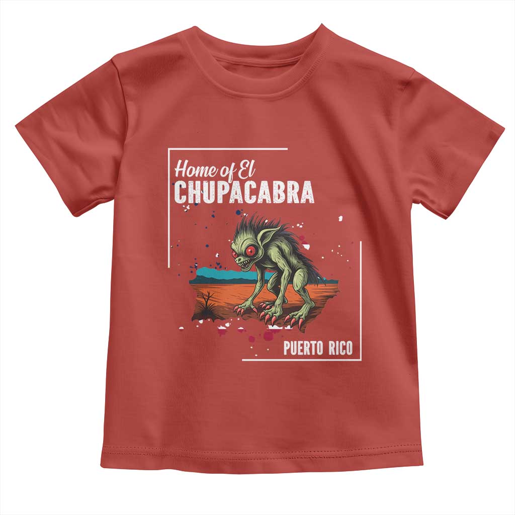 Chupacabra Toddler T Shirt Home Of Puerto Rico Mystery Urban Legend Gift - Wonder Print Shop
