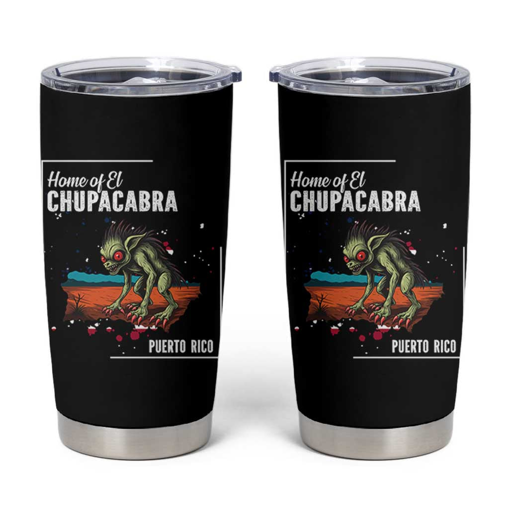 Chupacabra Tumbler Cup Home Of Puerto Rico Mystery Urban Legend Gift
