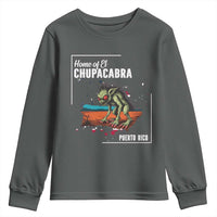 Chupacabra Youth Sweatshirt Home Of Puerto Rico Mystery Urban Legend Gift - Wonder Print Shop