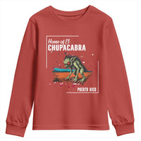 Chupacabra Youth Sweatshirt Home Of Puerto Rico Mystery Urban Legend Gift - Wonder Print Shop