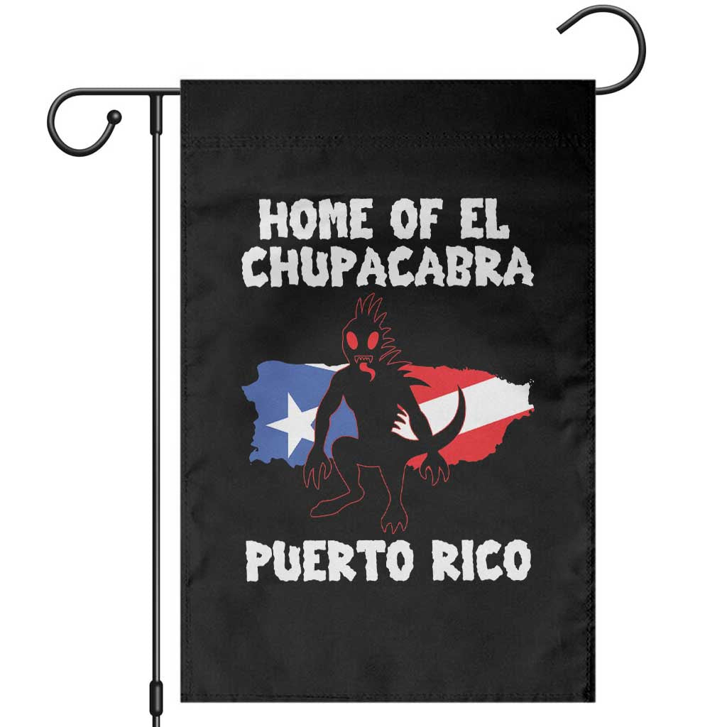 Chupacabra Garden Flag Home Of Puerto Rico Legend Gothic Horror Gift - Wonder Print Shop