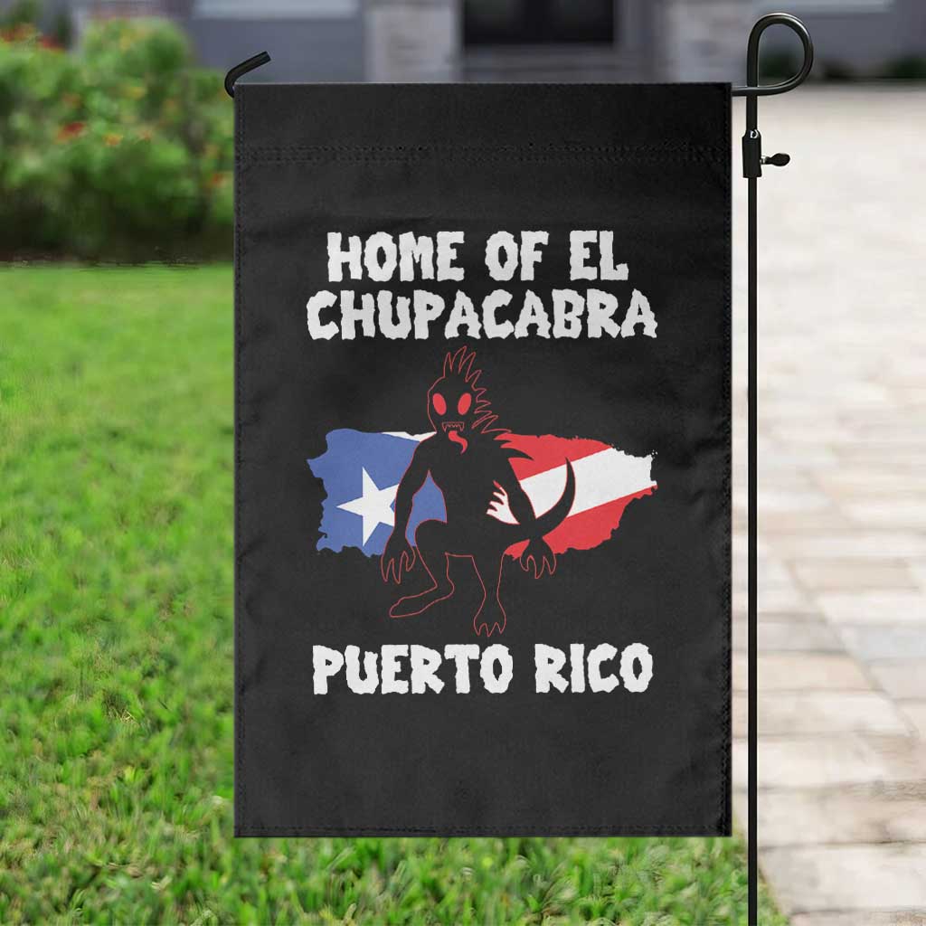 Chupacabra Garden Flag Home Of Puerto Rico Legend Gothic Horror Gift - Wonder Print Shop