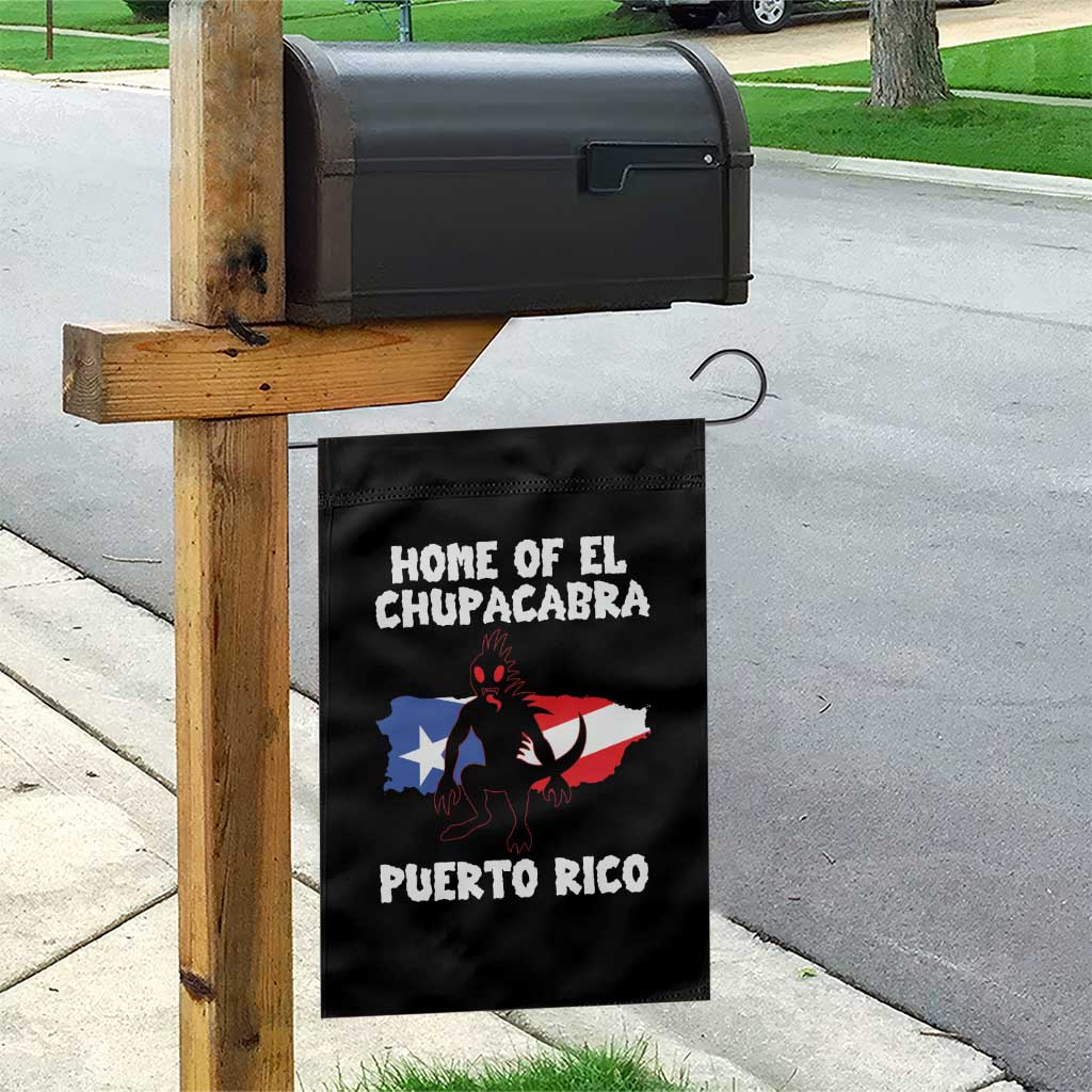 Chupacabra Garden Flag Home Of Puerto Rico Legend Gothic Horror Gift - Wonder Print Shop
