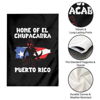 Chupacabra Garden Flag Home Of Puerto Rico Legend Gothic Horror Gift - Wonder Print Shop