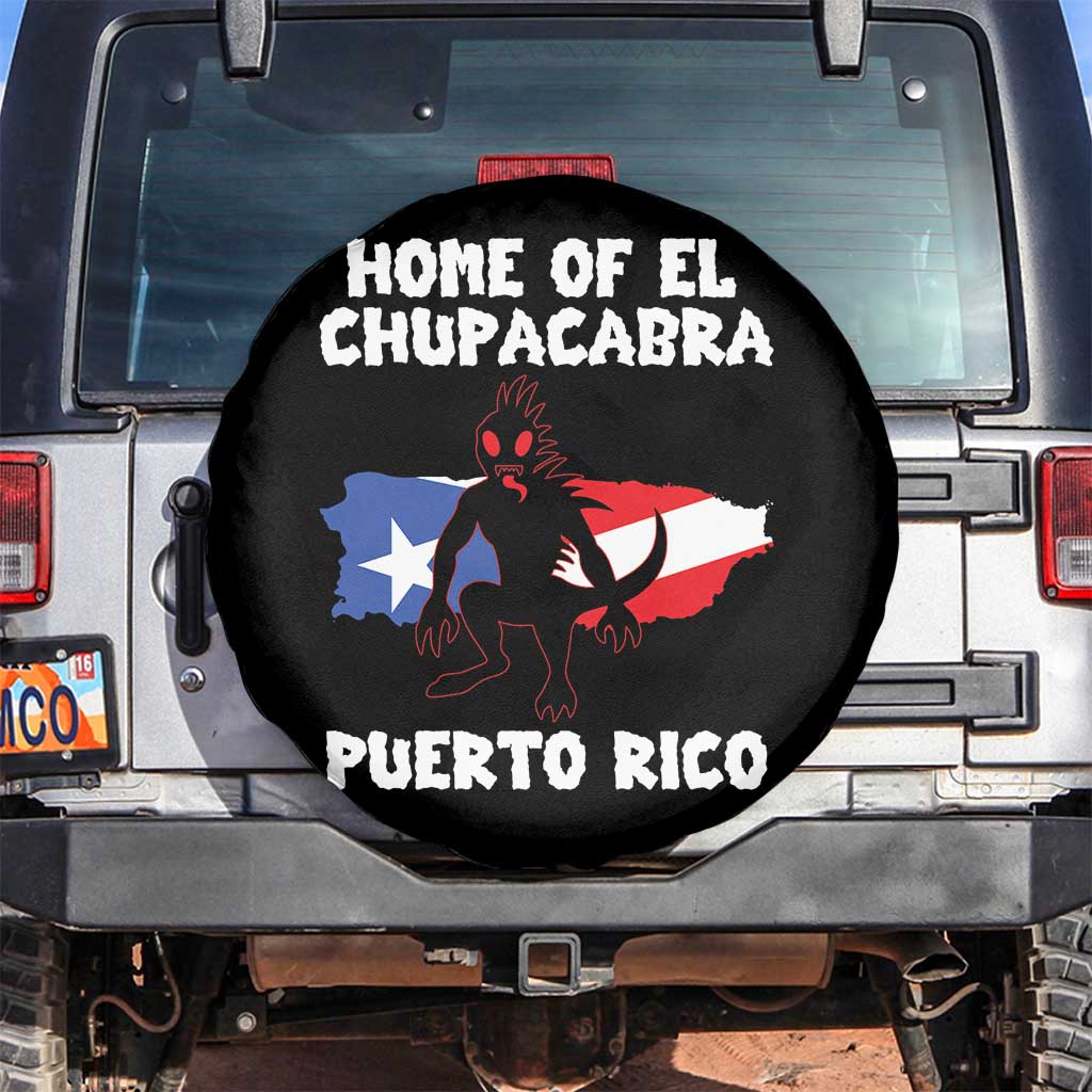 Chupacabra Spare Tire Cover Home Of Puerto Rico Legend Gothic Horror Gift - Wonder Print Shop