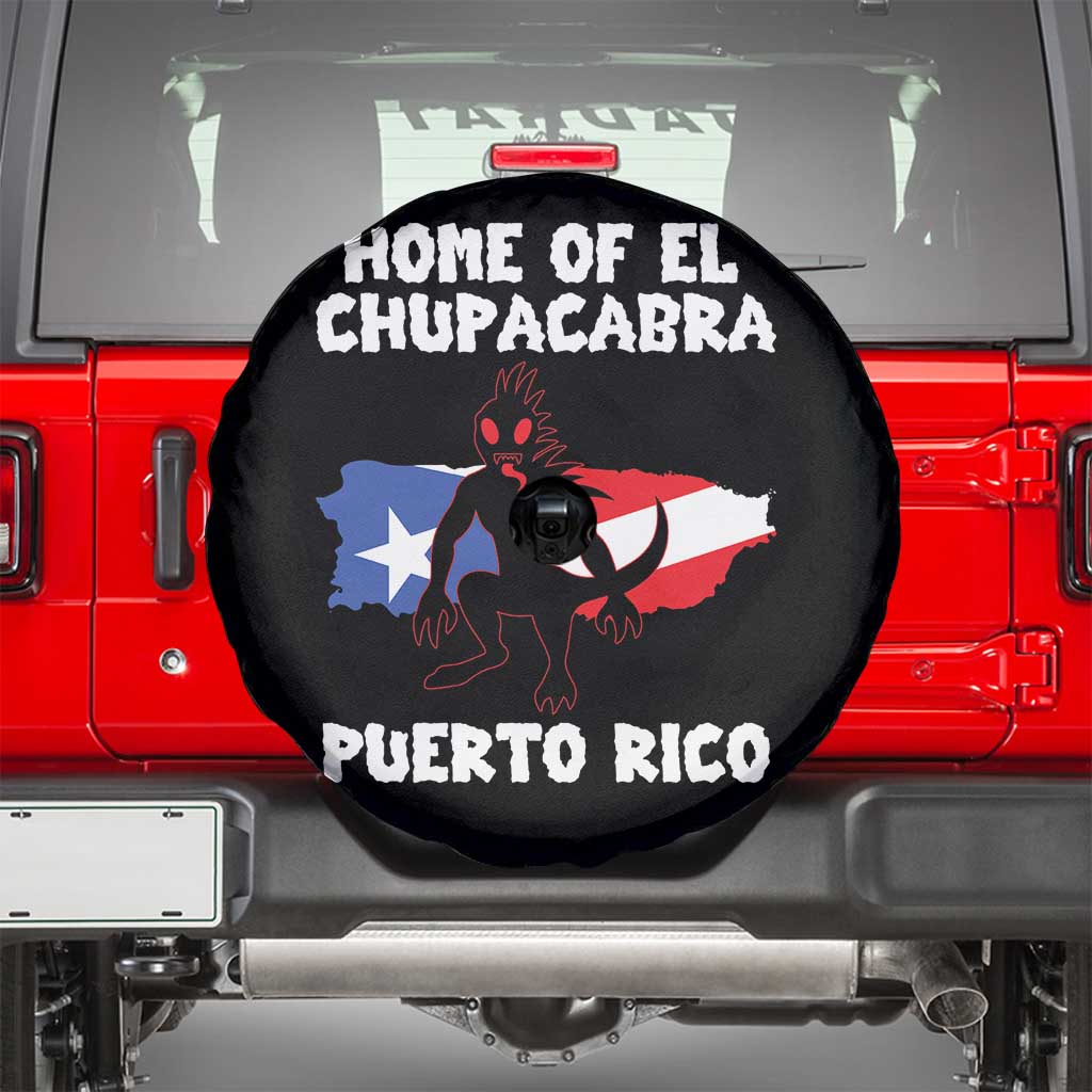 Chupacabra Spare Tire Cover Home Of Puerto Rico Legend Gothic Horror Gift - Wonder Print Shop