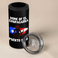 Chupacabra 4 in 1 Can Cooler Tumbler Home Of Puerto Rico Legend Gothic Horror Gift