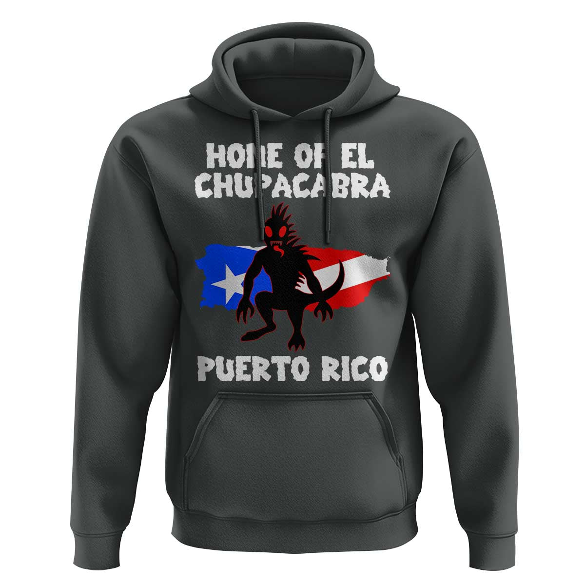 Chupacabra Hoodie Home Of Puerto Rico Legend Gothic Horror Gift - Wonder Print Shop