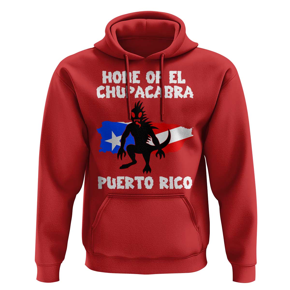 Chupacabra Hoodie Home Of Puerto Rico Legend Gothic Horror Gift - Wonder Print Shop