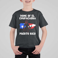 Chupacabra T Shirt For Kid Home Of Puerto Rico Legend Gothic Horror Gift - Wonder Print Shop