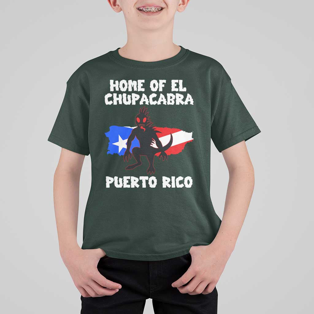 Chupacabra T Shirt For Kid Home Of Puerto Rico Legend Gothic Horror Gift - Wonder Print Shop