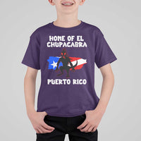 Chupacabra T Shirt For Kid Home Of Puerto Rico Legend Gothic Horror Gift - Wonder Print Shop
