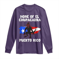Chupacabra Long Sleeve Shirt Home Of Puerto Rico Legend Gothic Horror Gift - Wonder Print Shop
