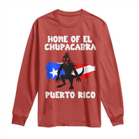 Chupacabra Long Sleeve Shirt Home Of Puerto Rico Legend Gothic Horror Gift - Wonder Print Shop