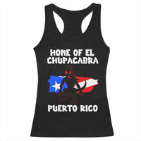 Chupacabra Racerback Tank Top Home Of Puerto Rico Legend Gothic Horror Gift - Wonder Print Shop