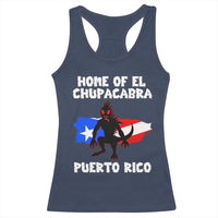 Chupacabra Racerback Tank Top Home Of Puerto Rico Legend Gothic Horror Gift - Wonder Print Shop