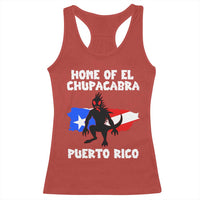 Chupacabra Racerback Tank Top Home Of Puerto Rico Legend Gothic Horror Gift - Wonder Print Shop