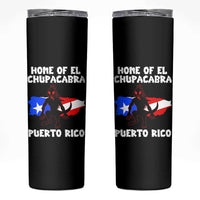 Chupacabra Skinny Tumbler Home Of Puerto Rico Legend Gothic Horror Gift
