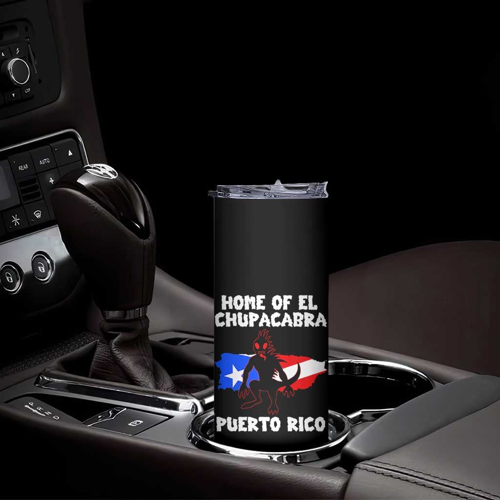 Chupacabra Skinny Tumbler Home Of Puerto Rico Legend Gothic Horror Gift