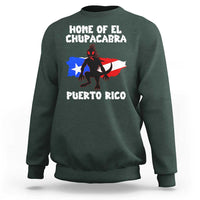Chupacabra Sweatshirt Home Of Puerto Rico Legend Gothic Horror Gift - Wonder Print Shop