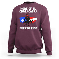 Chupacabra Sweatshirt Home Of Puerto Rico Legend Gothic Horror Gift - Wonder Print Shop