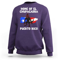 Chupacabra Sweatshirt Home Of Puerto Rico Legend Gothic Horror Gift - Wonder Print Shop