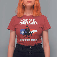 Chupacabra T Shirt For Women Home Of Puerto Rico Legend Gothic Horror Gift - Wonder Print Shop