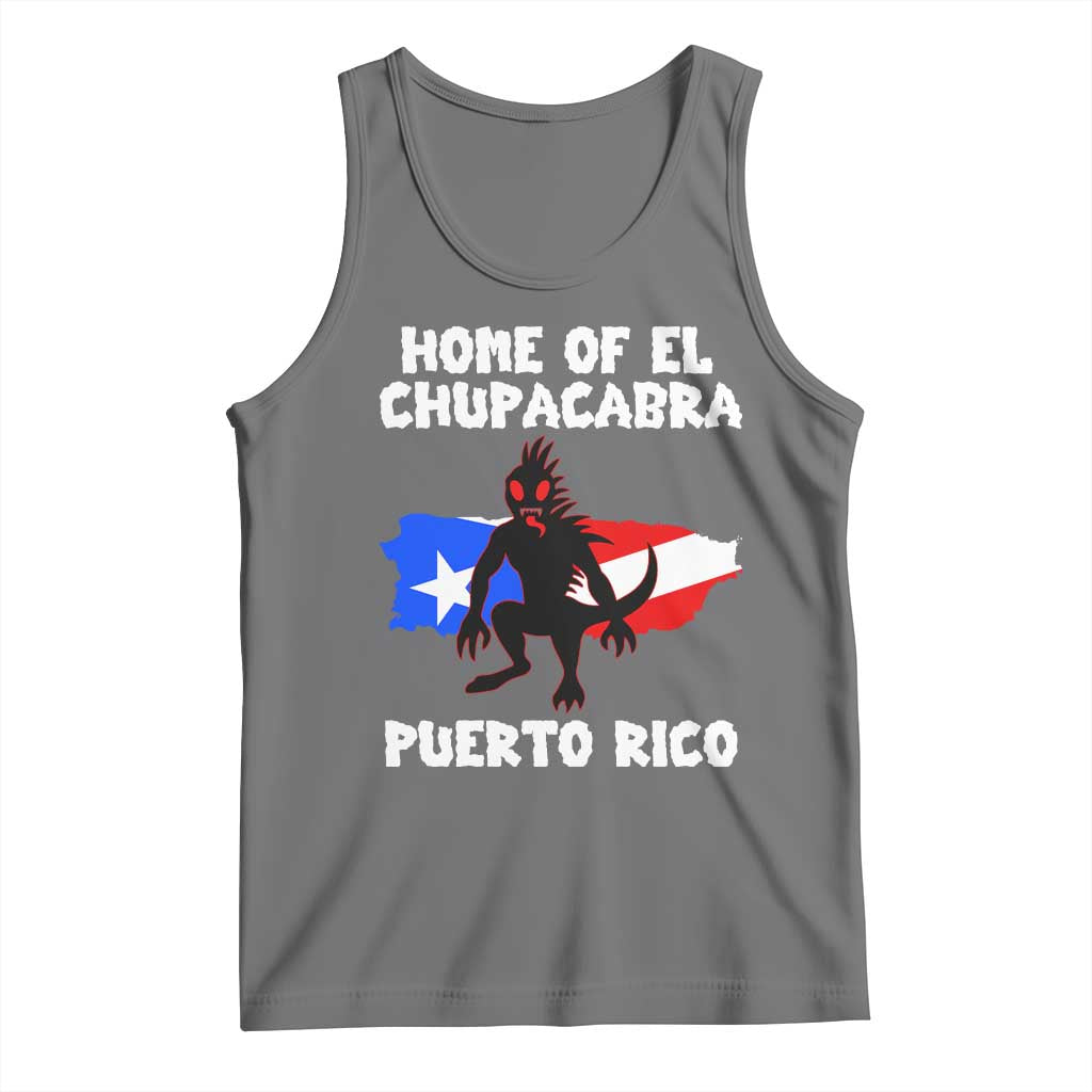 Chupacabra Tank Top Home Of Puerto Rico Legend Gothic Horror Gift - Wonder Print Shop