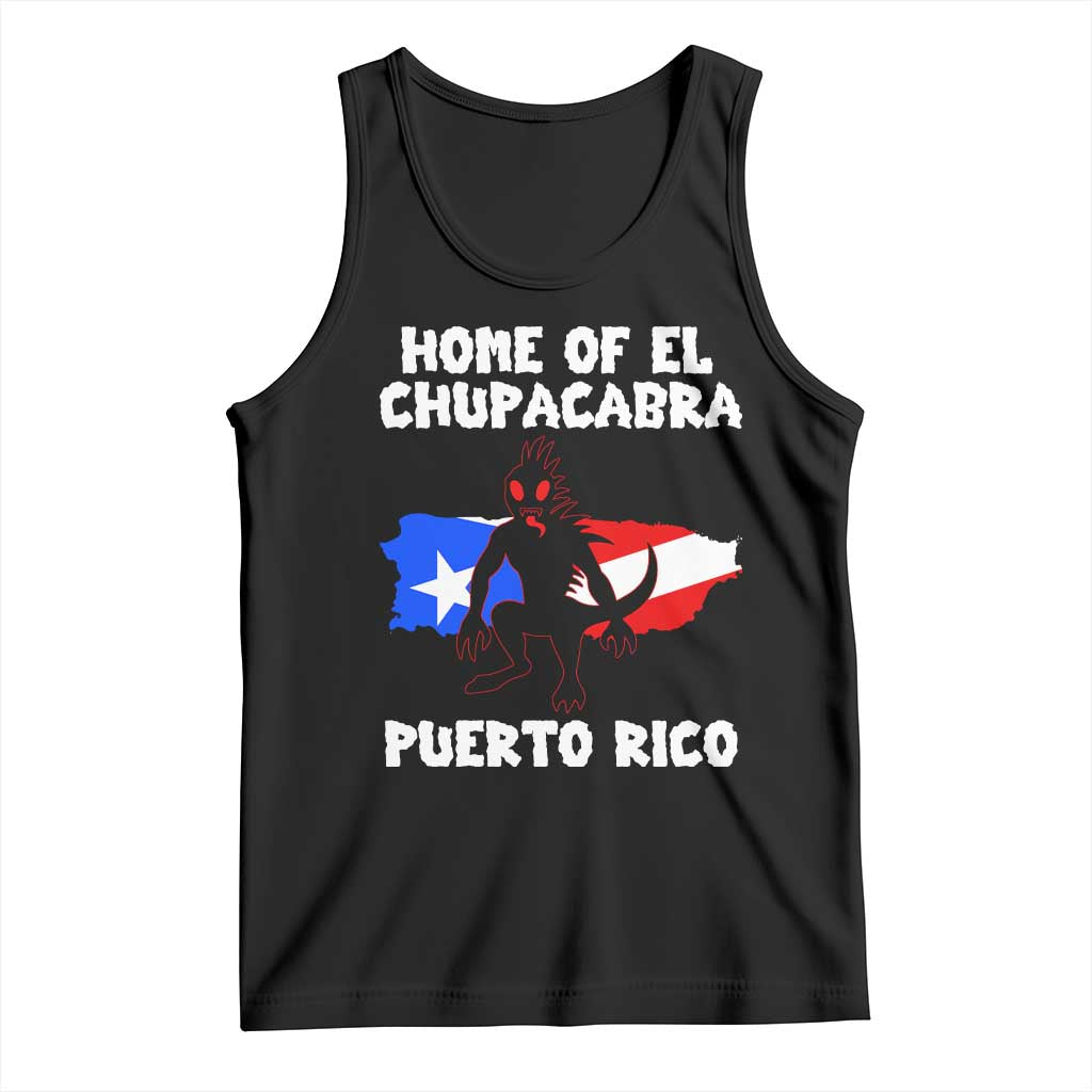 Chupacabra Tank Top Home Of Puerto Rico Legend Gothic Horror Gift - Wonder Print Shop