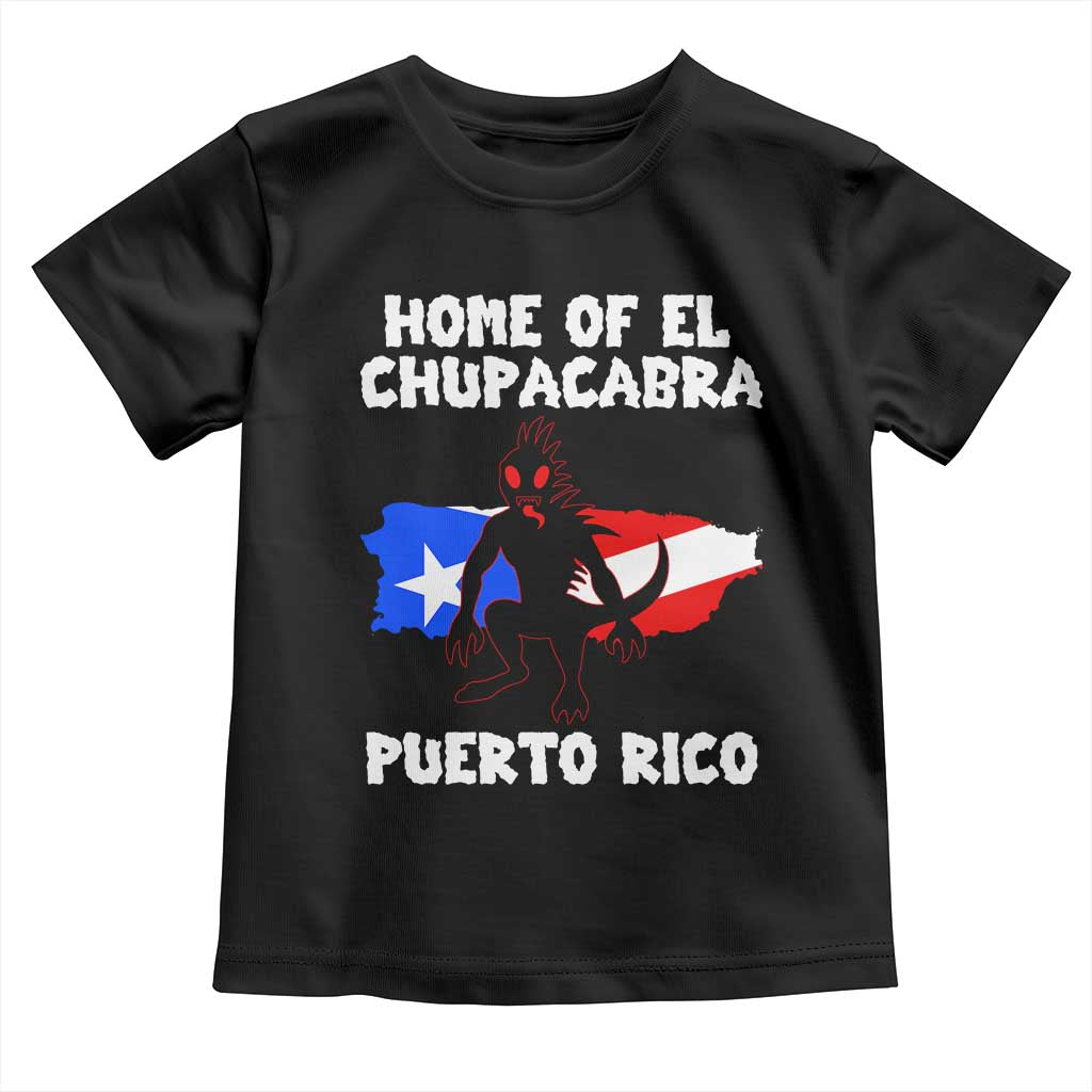 Chupacabra Toddler T Shirt Home Of Puerto Rico Legend Gothic Horror Gift - Wonder Print Shop