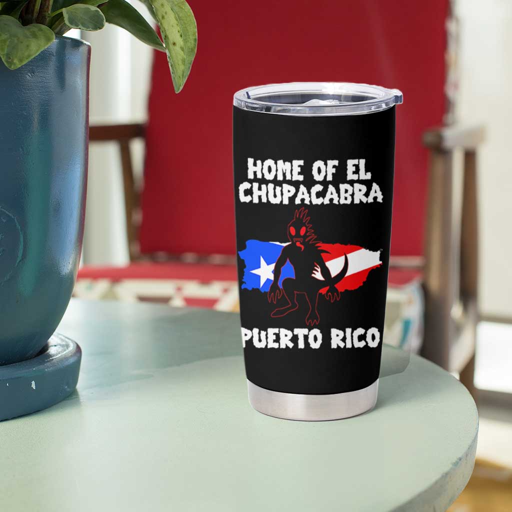 Chupacabra Tumbler Cup Home Of Puerto Rico Legend Gothic Horror Gift