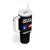 Chupacabra Tumbler With Handle Home Of Puerto Rico Legend Gothic Horror Gift