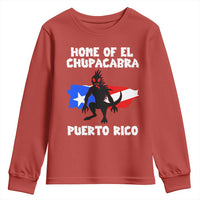 Chupacabra Youth Sweatshirt Home Of Puerto Rico Legend Gothic Horror Gift - Wonder Print Shop