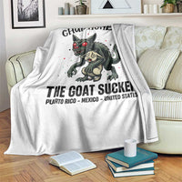 Chupacabra Throw Blanket The Goat Sucker Vintage Horror Cryptid Gift - Wonder Print Shop