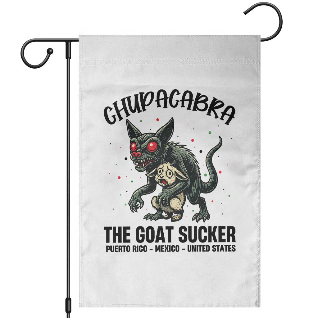 Chupacabra Garden Flag The Goat Sucker Vintage Horror Cryptid Gift - Wonder Print Shop
